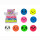 Squeeze ball with face anti-stress approx. 6cm (TPR + maltose)