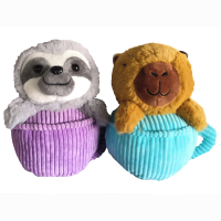 Capybara und Faultier sortiert in Tasse ca 18cm