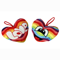 Herz regenbogen 11 x  8 cm