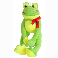 Plush frog, floppy legs, velcro at arms, over all 68 cm,...