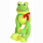 Plush frog, floppy legs, velcro at arms, over all 68 cm, sitting 30 cm