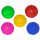 ball with print 5asst (yellow, blue, red, pink, green) 10cm