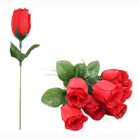 Rose Rosenknospe nur rot ca 19 cm