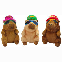 Capybara 40 cm mit Sonnenbrille und M&uuml;tze