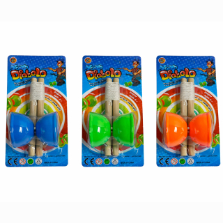 Diabolo auf Karte ca 18x9cm