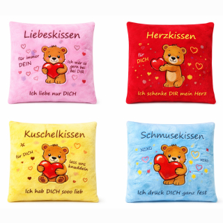 Kissen Liebeskissen 4-fach sortiert ca 31cm