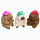 Capybara 3-fach sortiert mit Hut  ca 17 cm