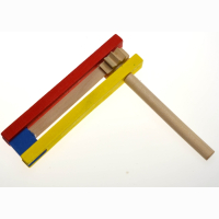 Holzratsche im Beutel, 13 cm