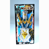 Ritterset mit 2 Schwertern auf Karte ca 62 x 29 cm