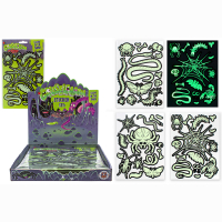 GRUSELALARM Glow in the Dark sticker 3-assorted