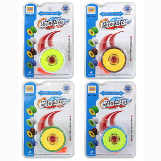 Jo-Jo Profiversion, 4-fach sortiert, auf Karte, 18 x 12 cm (&Oslash; 5,5 cm)