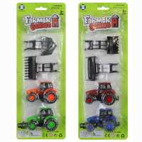 Tractor set, 2 Tractor and front loader, 2 assorted, on...