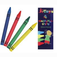 Wachsmalstifte 4 St&uuml;ck in Schachtel, ca 9,5x3,5 cm