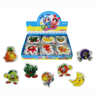 Radiergummi Fr&uuml;chte mehrfach sortiert ca 5x4,5 cm