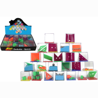 Geduldspiel 24 verschiedene Spiele im Display, 4 x 4 x 4 cm