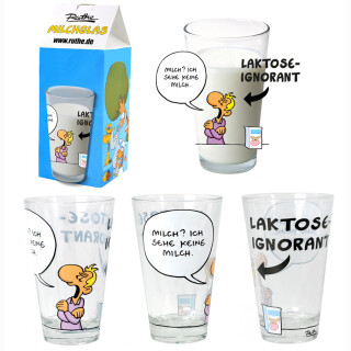 Ralph Ruthe Milchglas, "Laktose-Ignorant" Glas 260 ml