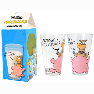 Ralph Ruthe Milchglas, "Laktose-Intolerant" Glas 260 ml
