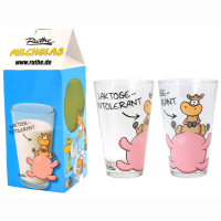 Ralph Ruthe Milchglas, "Laktose-Intolerant"...