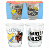 Ralph Ruthe Schnapsglas 2er Set "Hartes Wasser"