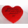 plush heart with german writing