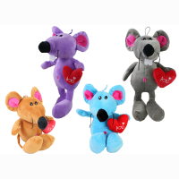 Pl&uuml;sch Maus 4 Farben sortiert ca 30cm