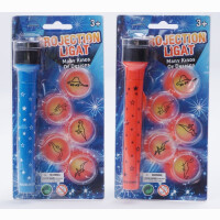 Taschenlampe mit 6 Tiermotiven als Projektion an die...