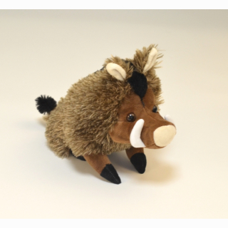 Plush wild boar sitting approx. 23 cm