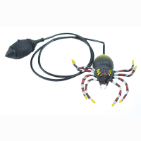 Jumping spider, with bellows and long hose, in bag, 10 cm