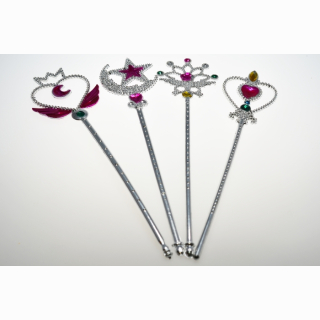 Princess stick, 3 assorted, in bag, 33 cm