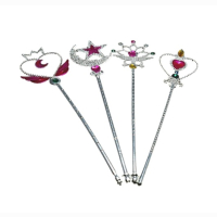 Princess stick, 3 assorted, in bag, 33 cm