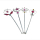 Princess stick, 3 assorted, in bag, 33 cm