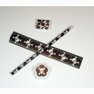 stationery set skull design