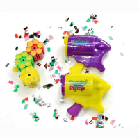 Mini Confetti Party Popper Pistol, 6 shooter with 3...