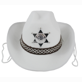 Cowboyhut wei&szlig; f&uuml;r Kinder
