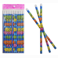 Bleistift lachendes Gesicht mit Radiergummi - ca 19cm