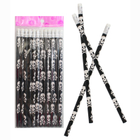 Bleistift Totenkopf mit Radiergummi ca 19cm